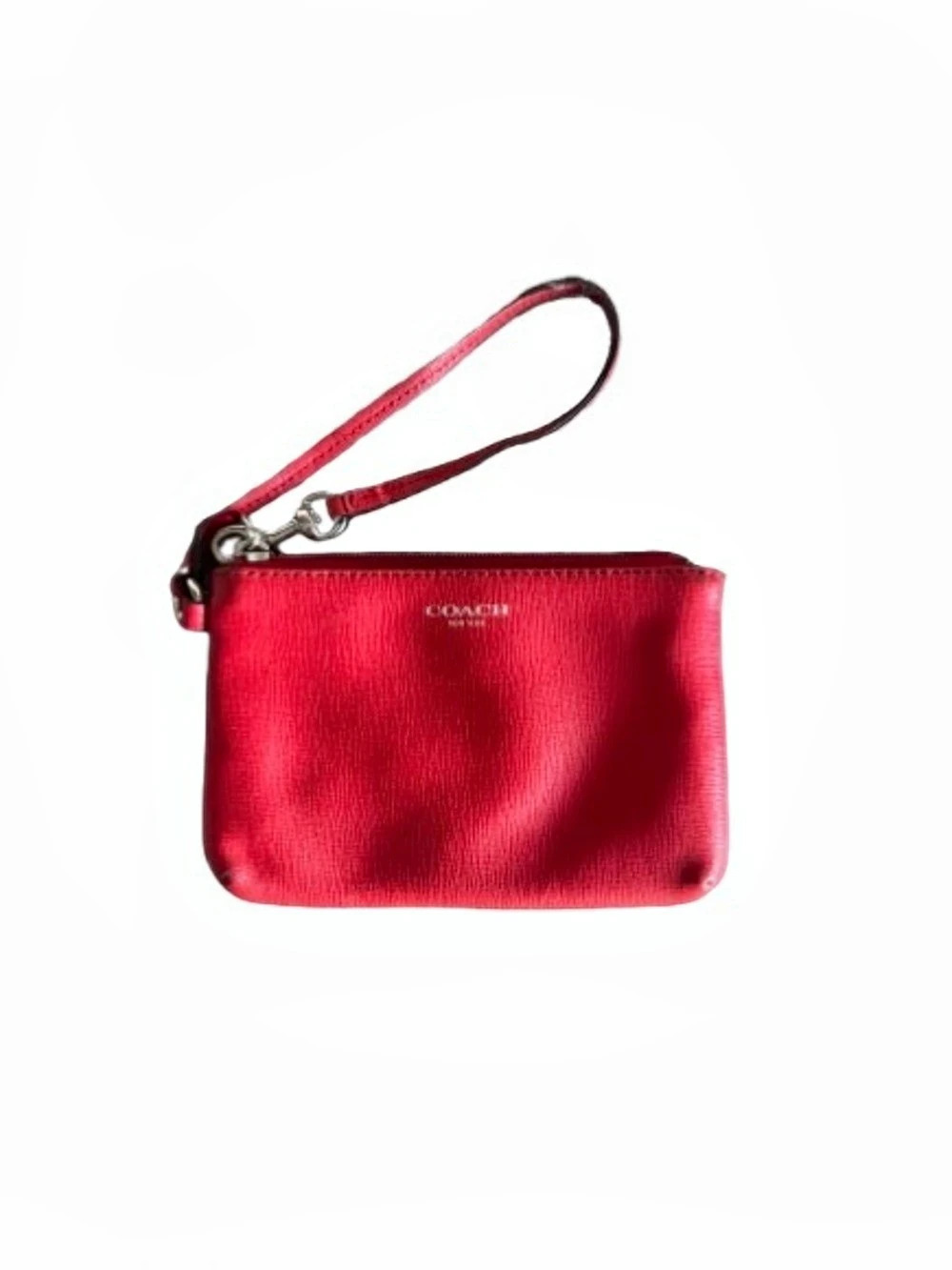 2016 Coach Crossgrain Wristlet Clutch iRed